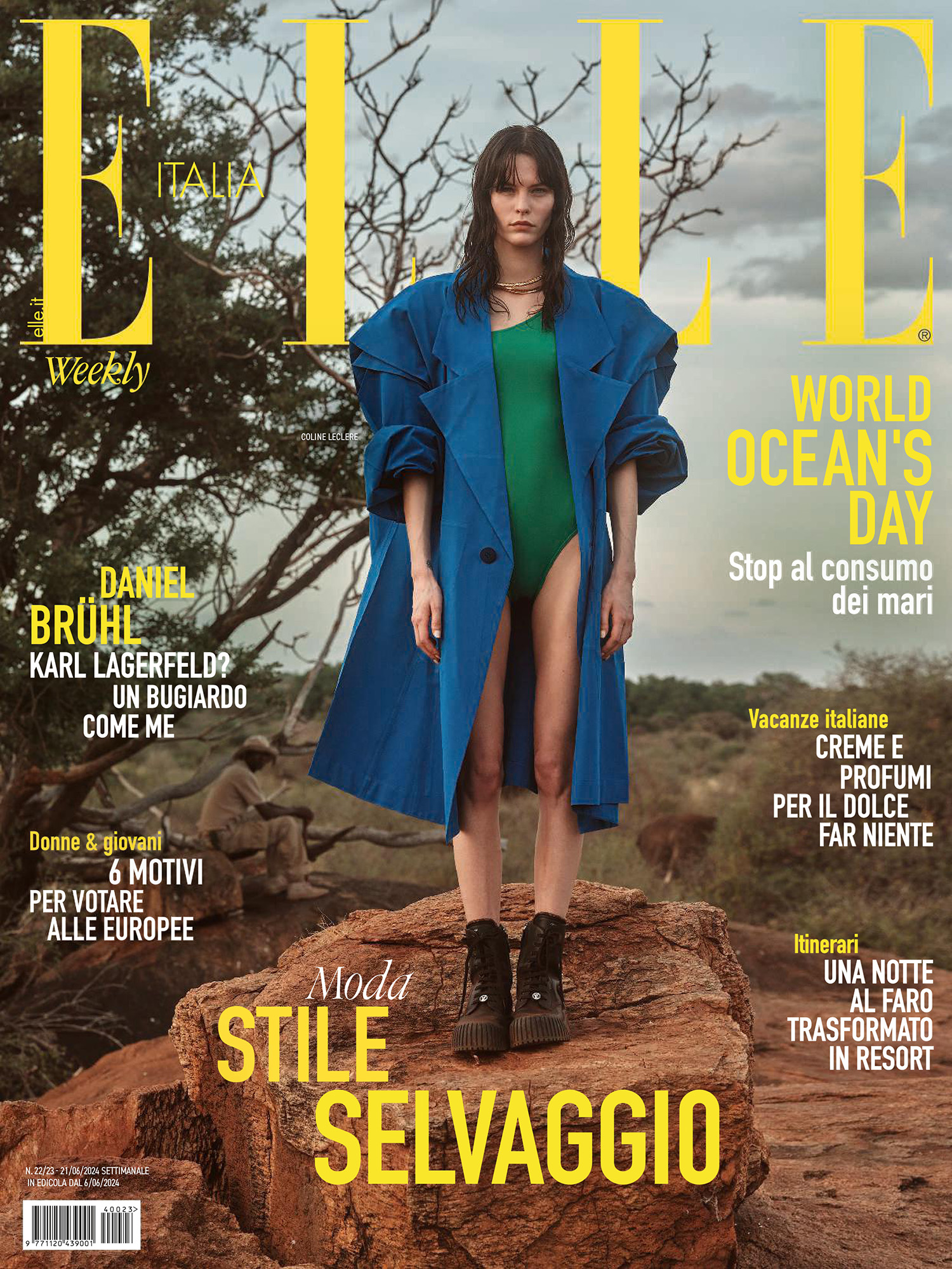 Coline Leclere covers Elle Italia June 6th, 2024 by Alessio Albi